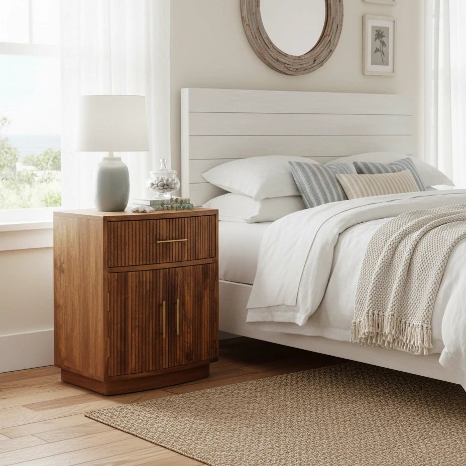 Pylos Bedside Table - T'A PROMIS LIMITED