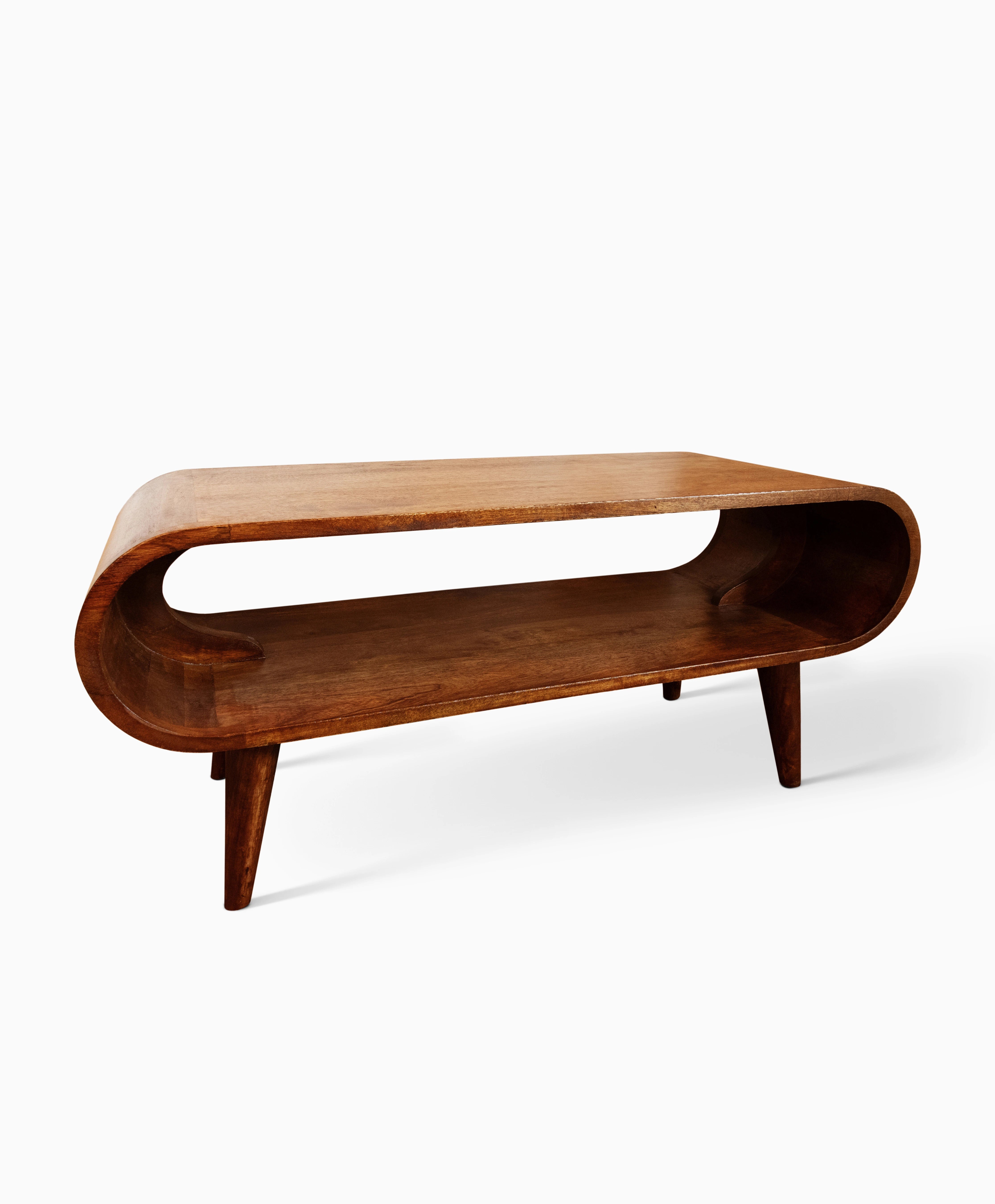 Custom oval mid century table for contemporary interiors