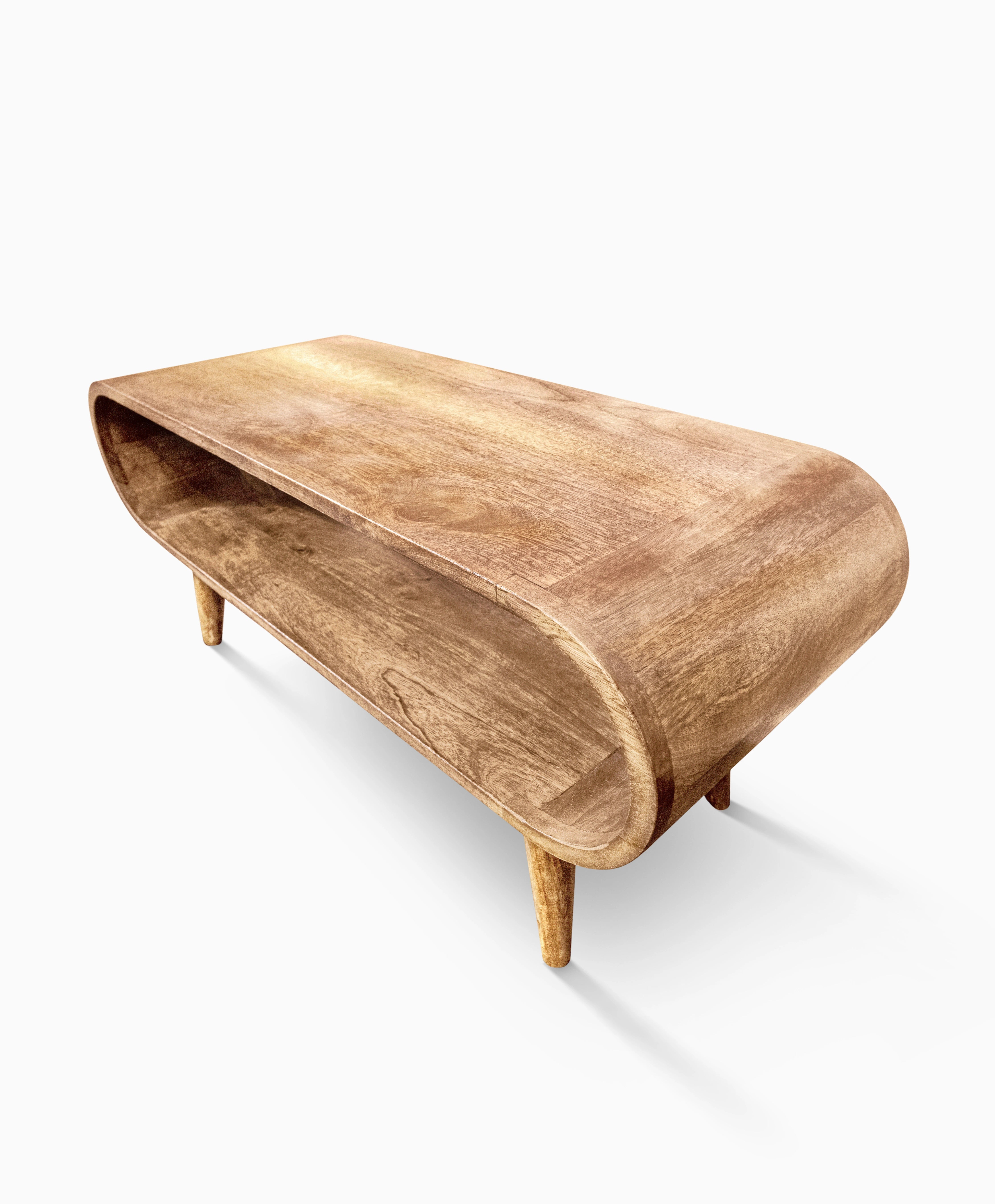 Personalized solid wood coffee table with custom dimensions