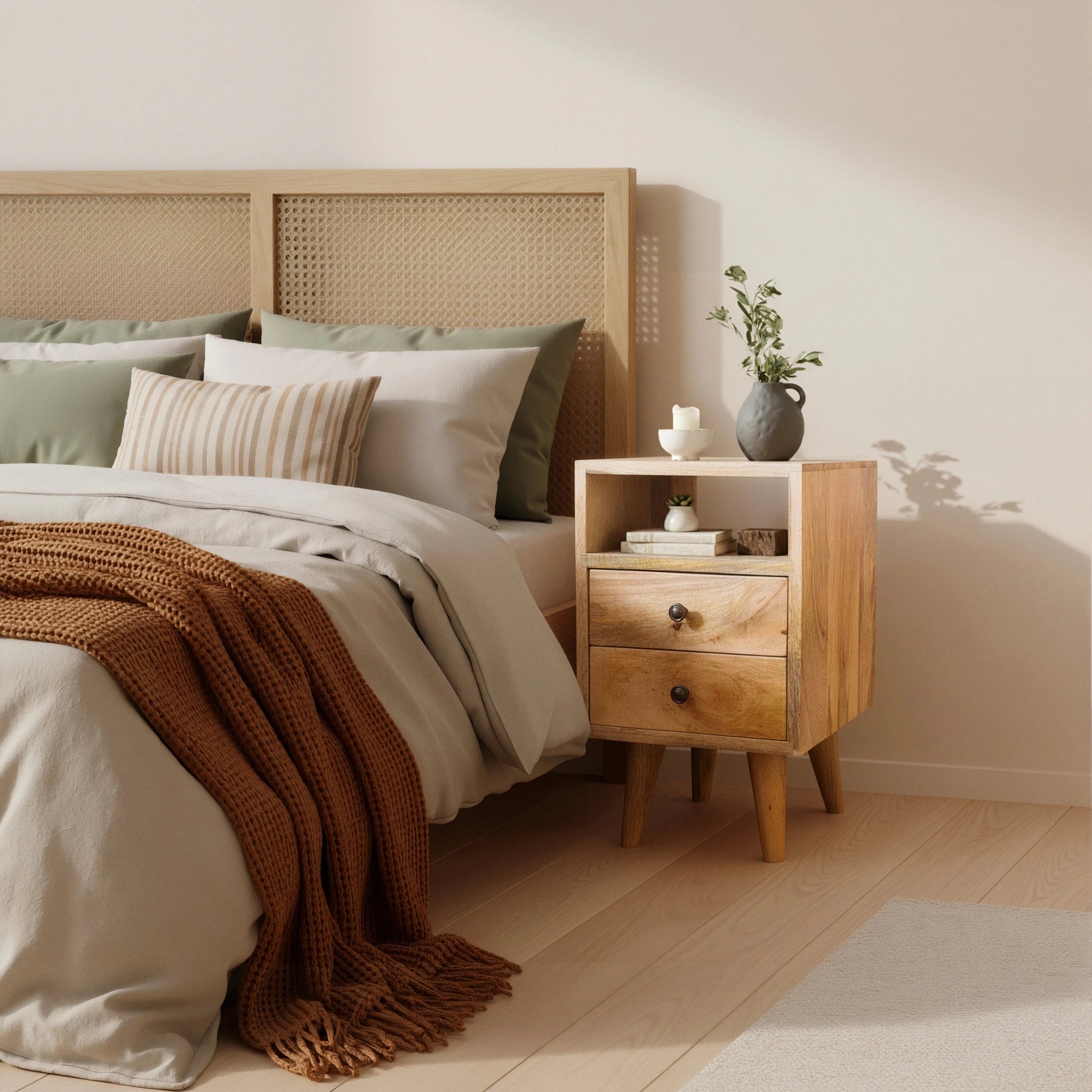 Belmonte Bedside Table - T'A PROMIS LIMITED
