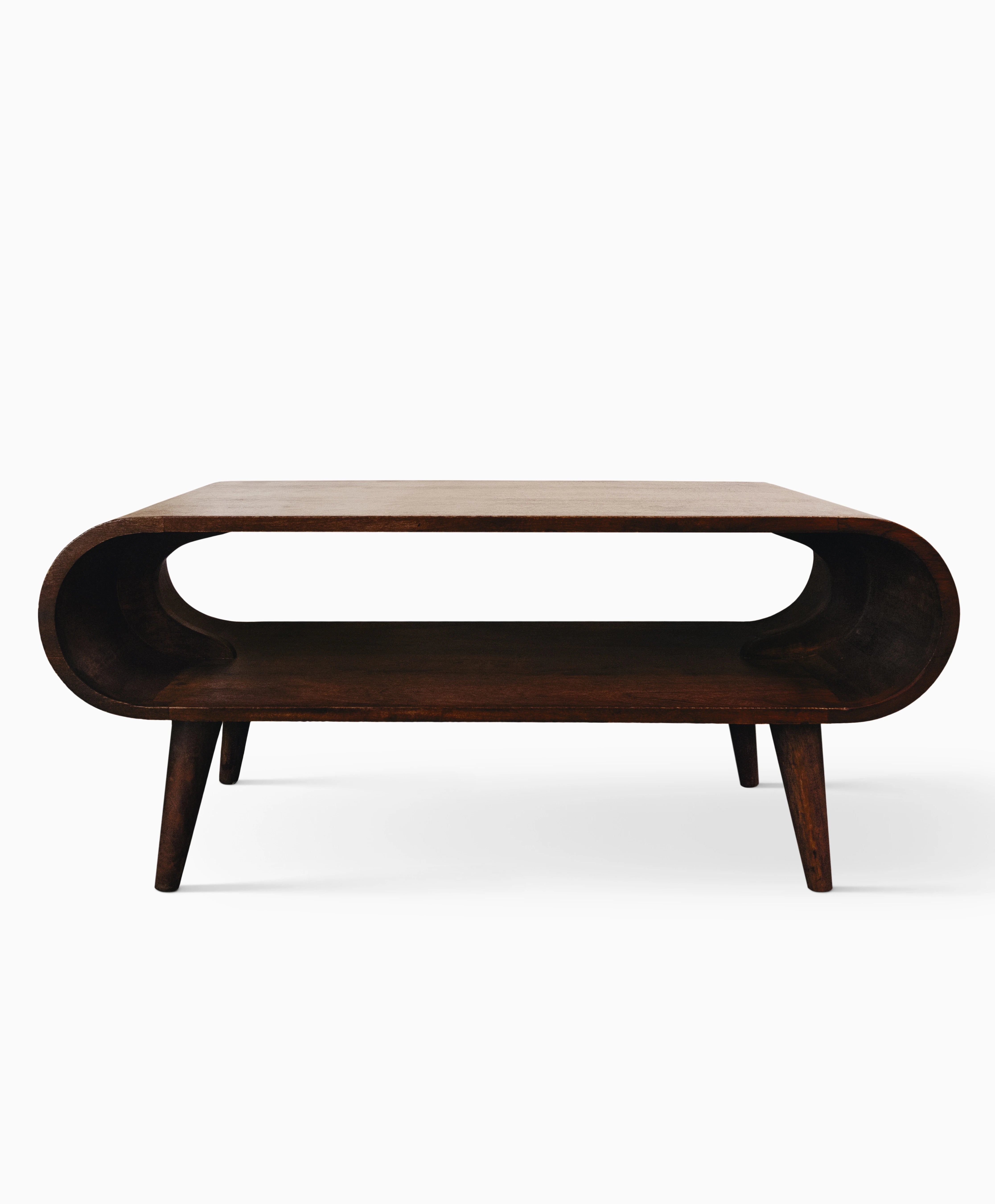 dark walnut coffee table