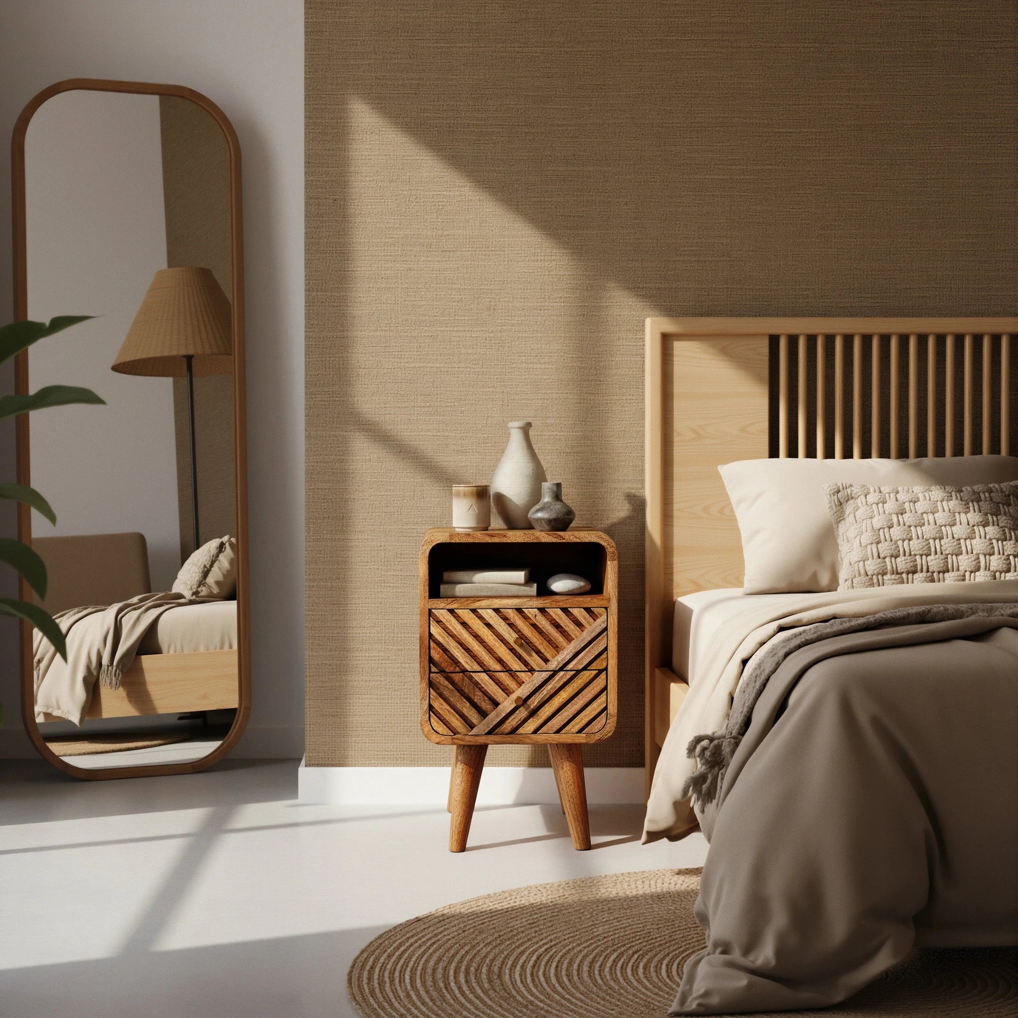 Leros Bedside Table - T'A PROMIS LIMITED