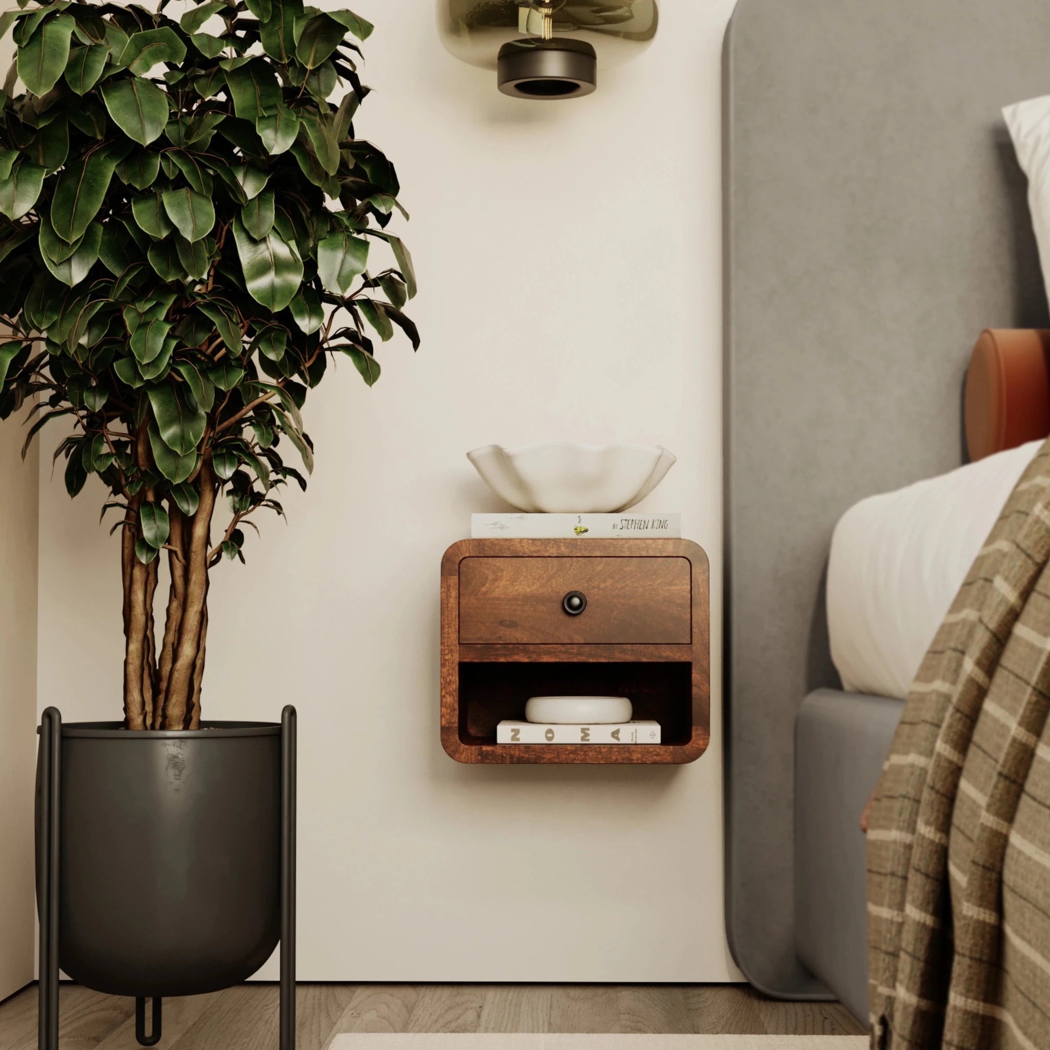 Luanco Bedside Table - T'A PROMIS LIMITED