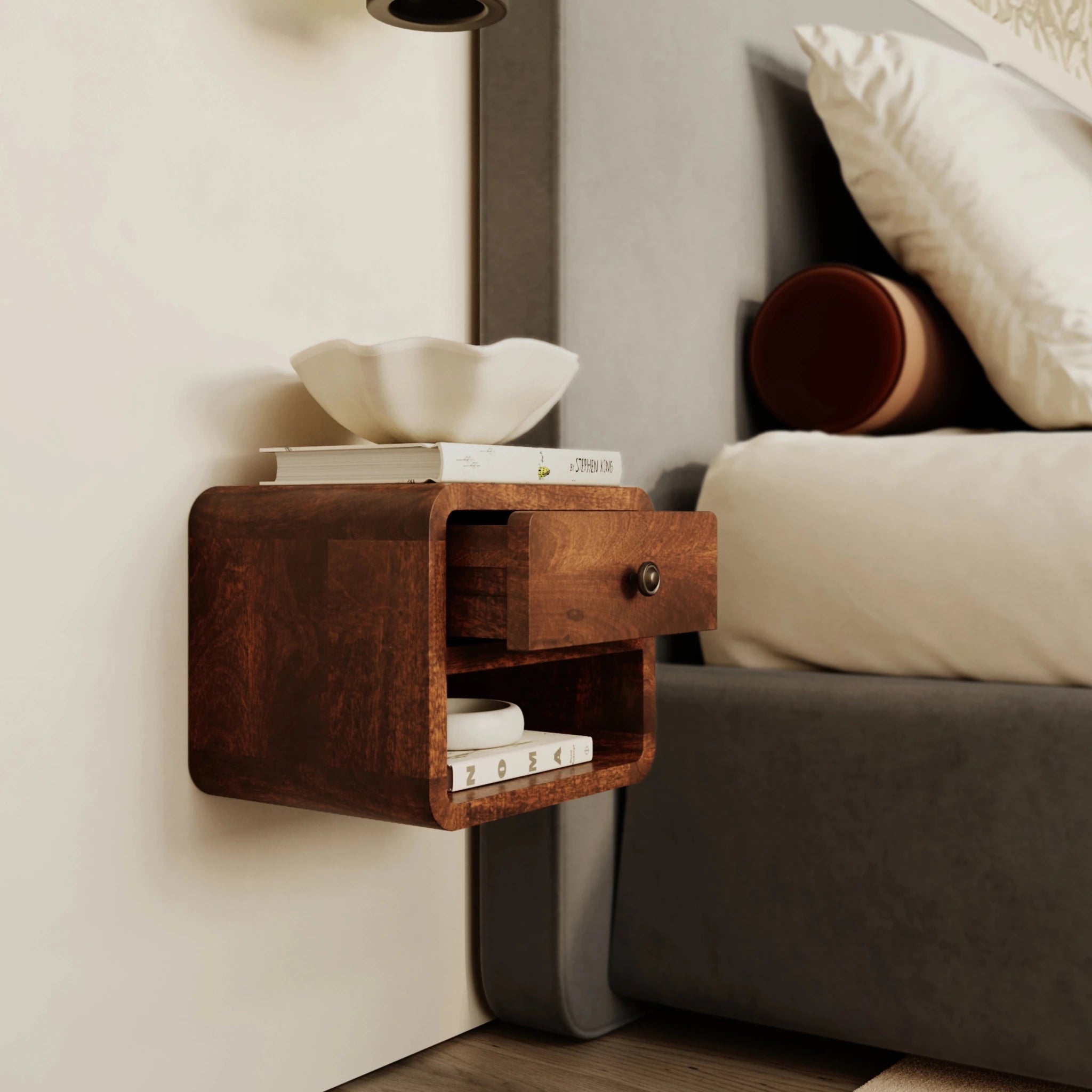 Luanco Bedside Table - T'A PROMIS LIMITED