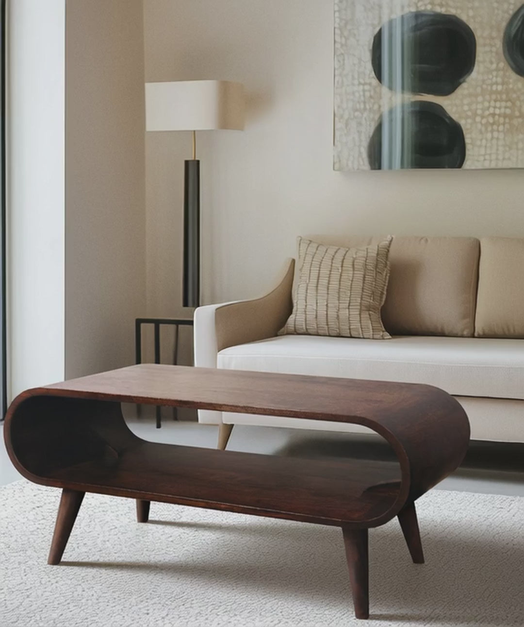 walnut coffee table with storage--finish_espresso walnut 