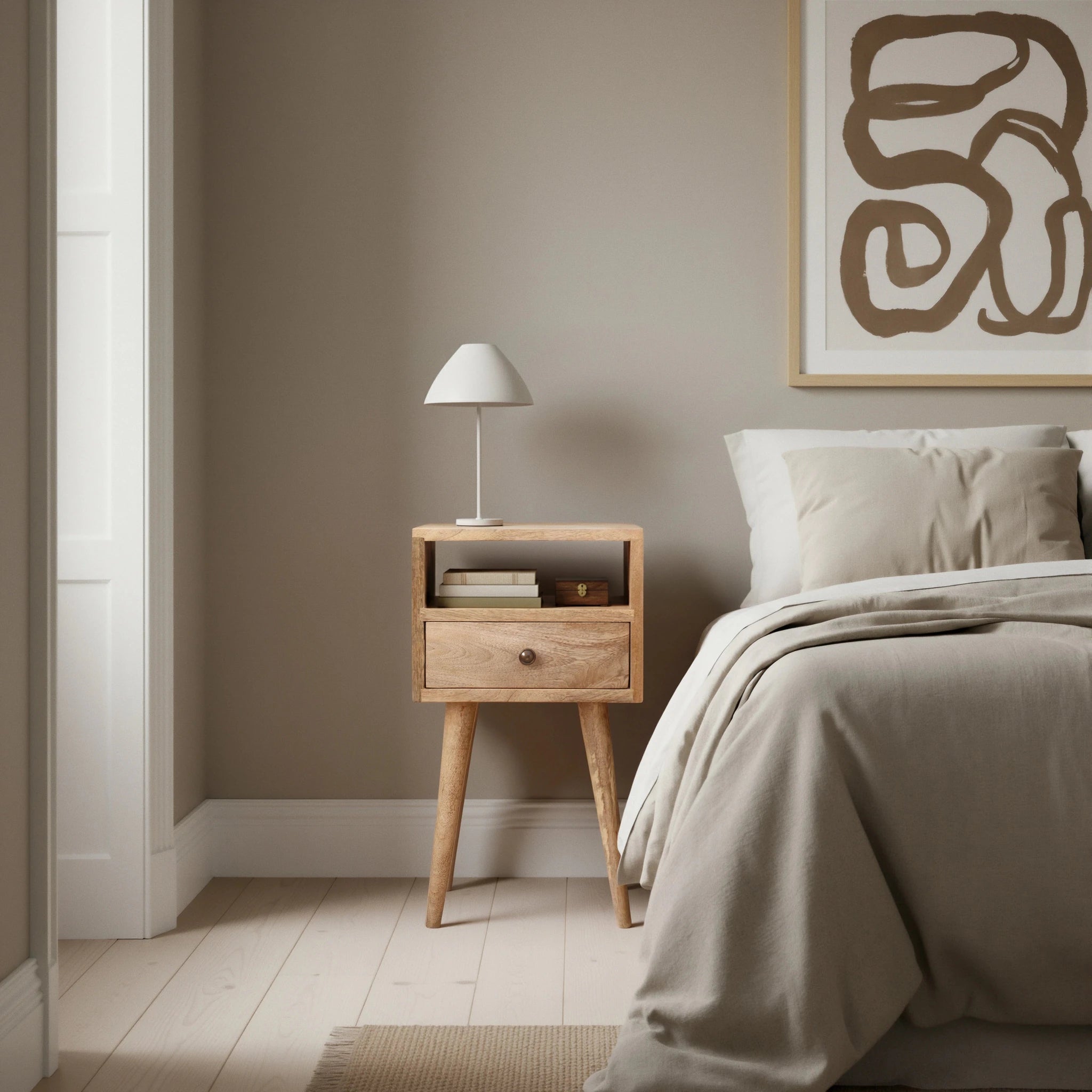 Serifos Bedside Table - T'A PROMIS LIMITED